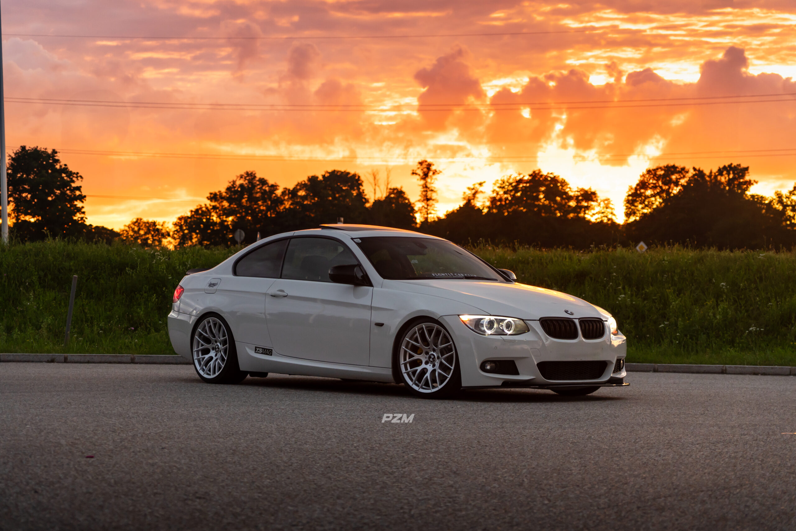 BMW 3er E92 Facelift sunset