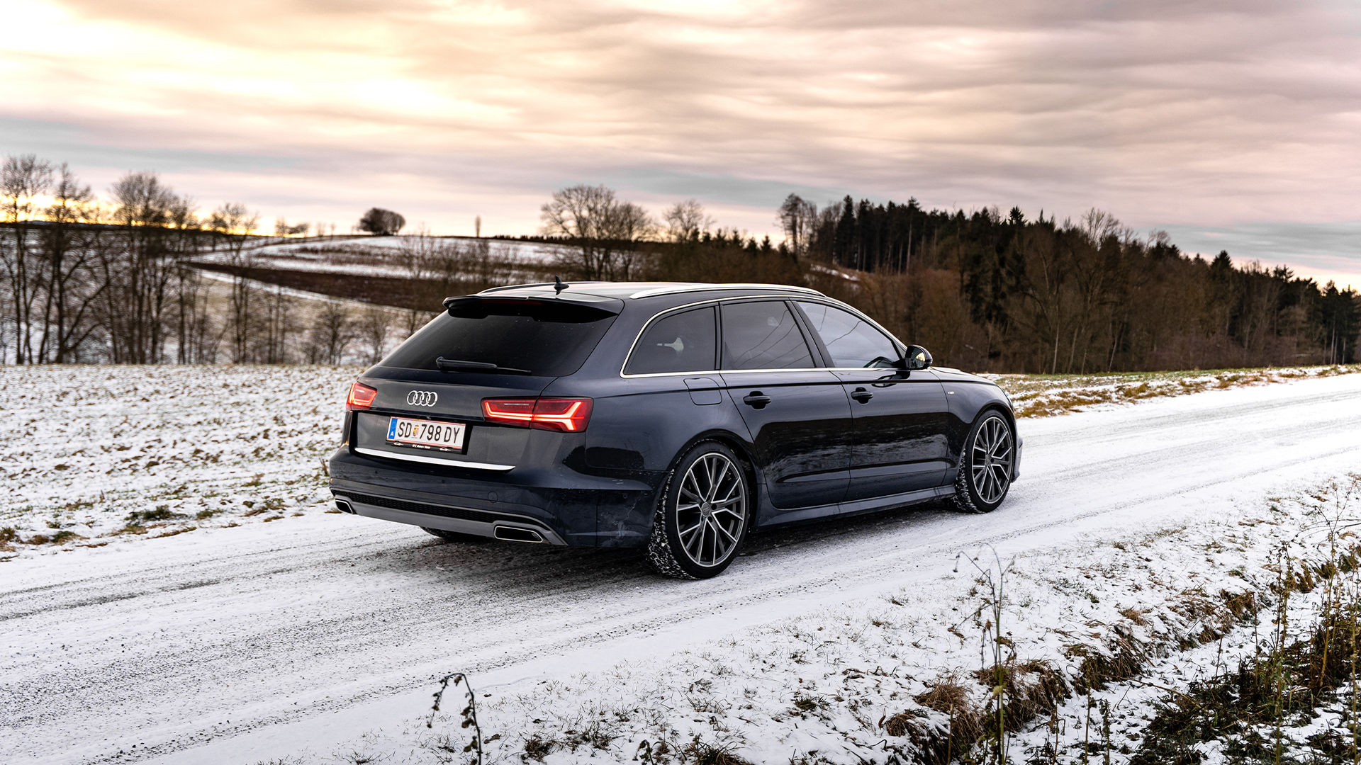 Audi A6 with chrome details